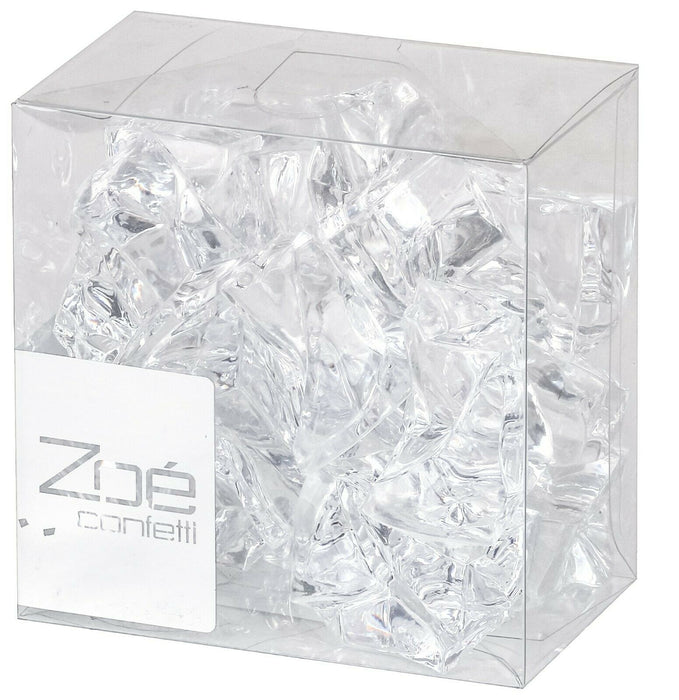 Artificial Acrylic Ice Chunks Crystal Clear Decorative Ice Cubes For Display