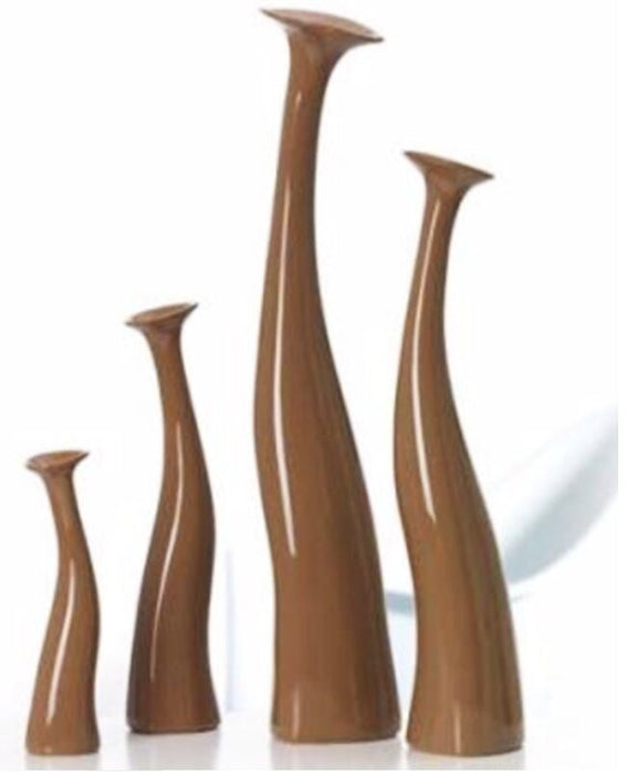 Ritzenhoff & Breker Very Unique 42cm Tall Single Flower Vase Ceramic Nougat