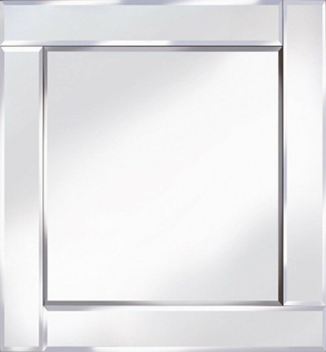 Classic Flat Bar Silver Mirror Square Wall Mirror 60cm x 60cm