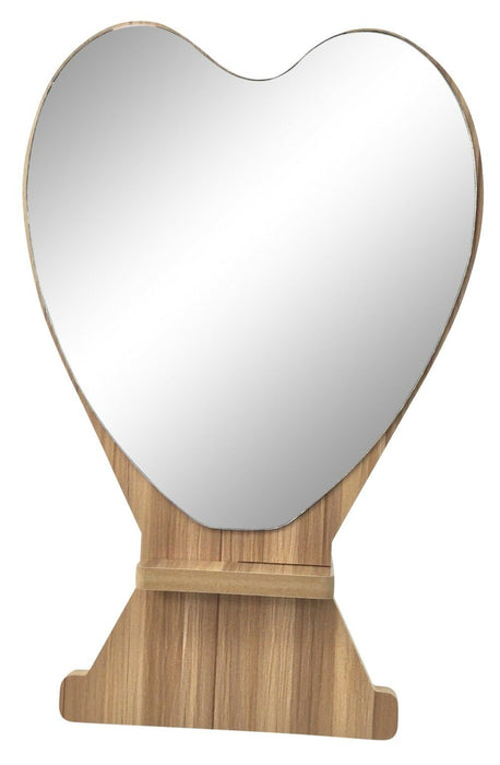 29cm tall Vanity Shaving Mirror Dressing Table Mirror Heart Shaped Make Up
