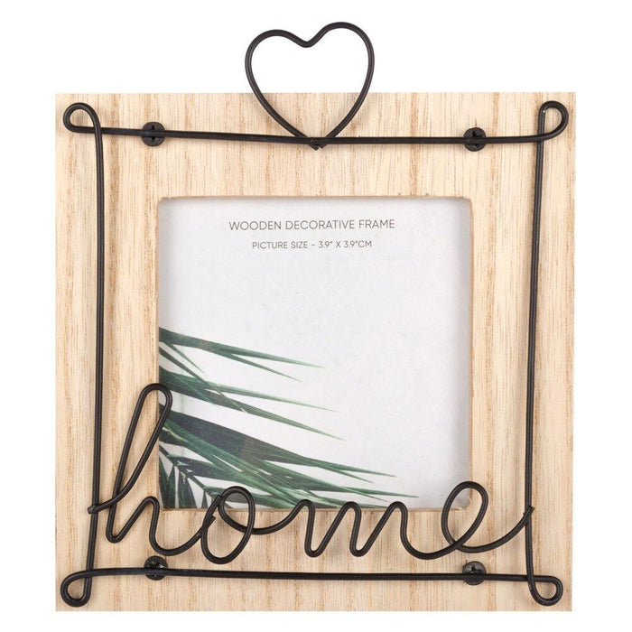 Home Decor Photo Frame Wooden Metal Wire Decorative Home And Heart Picture Frame