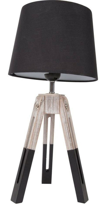 Tripod Table lamp With Black Shade 43cm Tall Desk Lamp