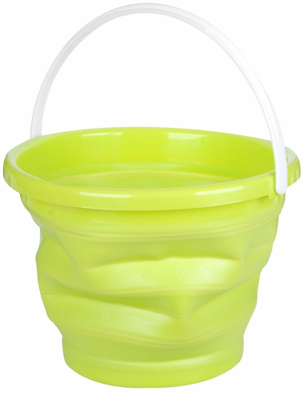 10 Litre Collapsible bucket In Green Ideal for Camping or Fishing Buck