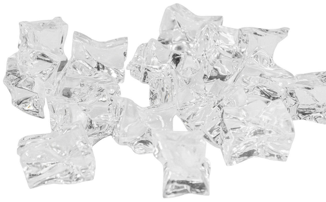 Artificial Acrylic Ice Chunks Crystal Clear Decorative Ice Cubes For Display