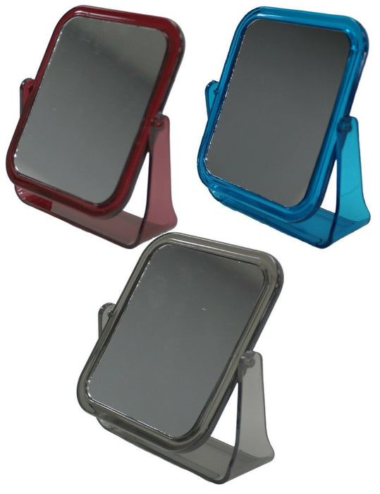 Double Sided Square Compact Travel Makeup Mirror Magnified x 2 Swivel Mirror