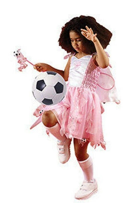 Girls Fancy Dress Arsenal Football Kit Fairy Pink Costume 3-4yrs