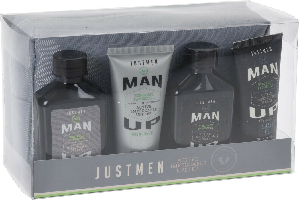 5 Piece Men's Toiletry Travel Set With Toiletry Bag Shaving Gel Gift Set Soap