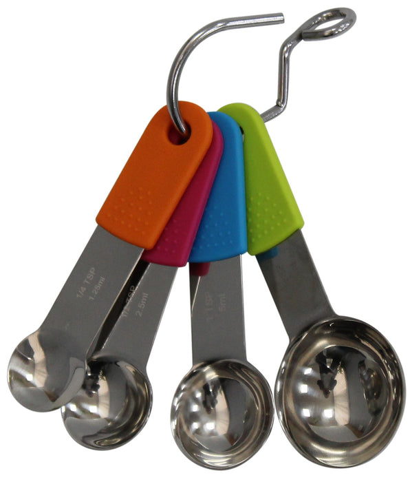Rammento Slim Stainless Steel Tea/Table Measurement Spoons with Hanging Hook