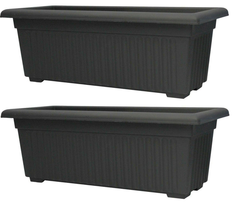 Plastic long planters top
