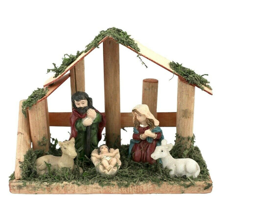 Nativity Scene Decoration - Christmas Traditional Festive Jesus Ornamental Set