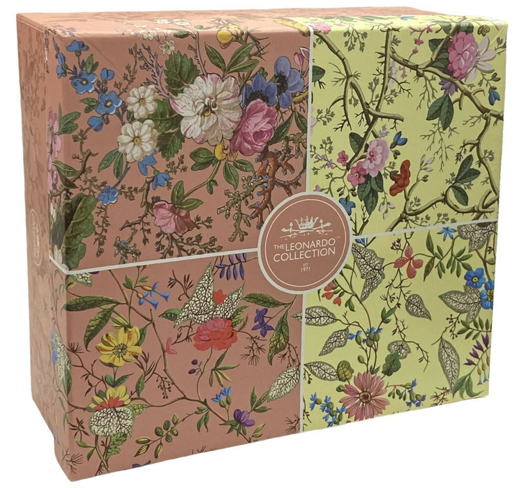 Leonardo Collection Floral Mug Set Gift Box Set of 4 Fine China Mugs Kilburn