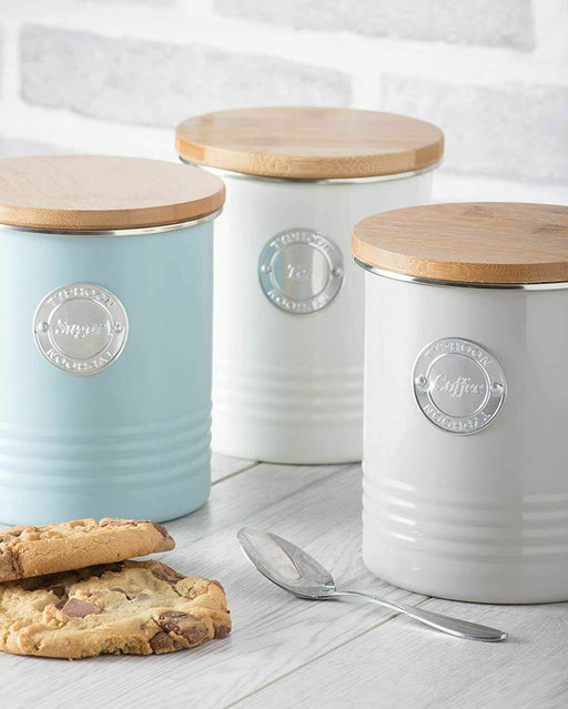 Pastel coloured tea hotsell coffee sugar canisters