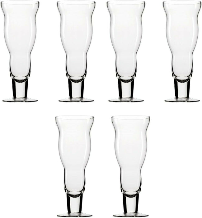 Stölzle Rumba Cocktail Glasses Set Of 6 Wavy Champagne Glasses On Stems 420ml
