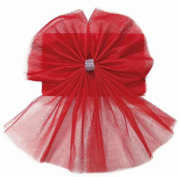 LARGE Christmas Red Door Bow Full Size Door Bow Ready Made Red Bow