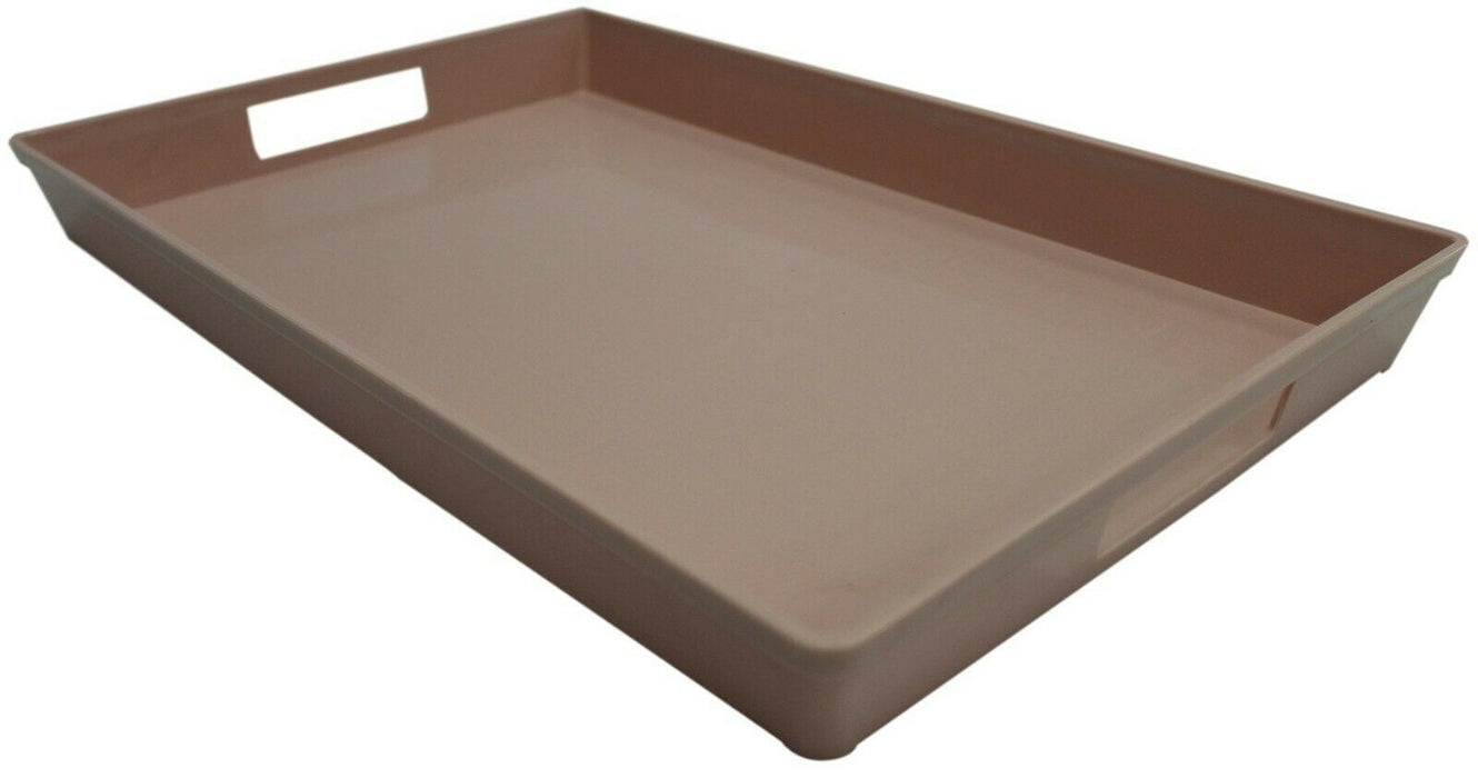 Large Serving Trays Stackable Plastic 42 x 28 cm Pastel