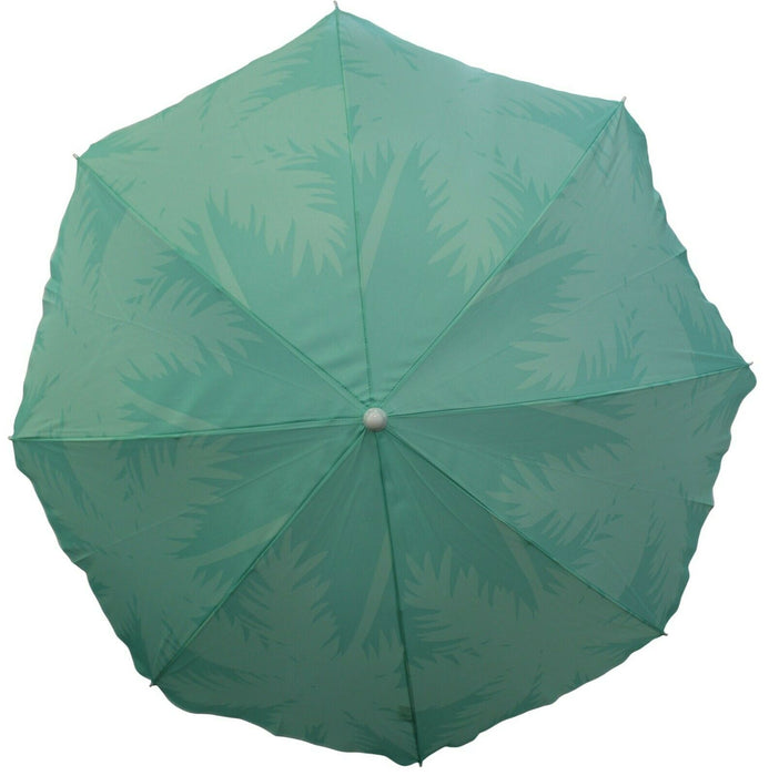 Bright Parasol Garden Umbrella Beach Shade Green With UV Protection 30+ Tilting