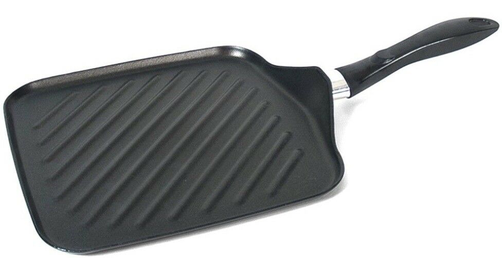 Non Stick Square Frying Pan 27cm Grilling Pan Black Induction Friendly