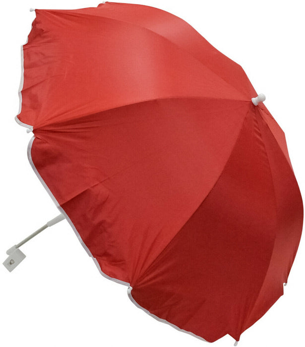 LARGE Tilting Parasol Umbrella Clamp-on Beach Chair Sunshade With UV' Protection