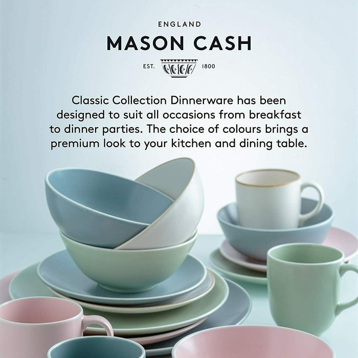 Set of 2 Mason Cash Stoneware Bowls Classic Collections 17cm Cereal Soup Bowls