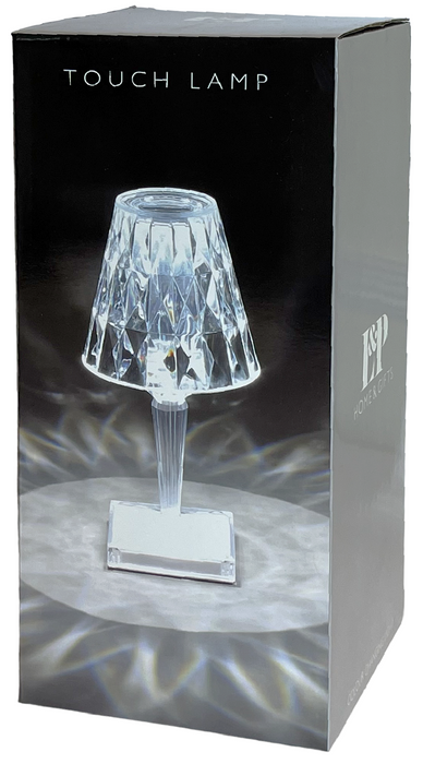 LED Table Lamp Touch Control Colour Changing Bedside Night Light Crystal Design
