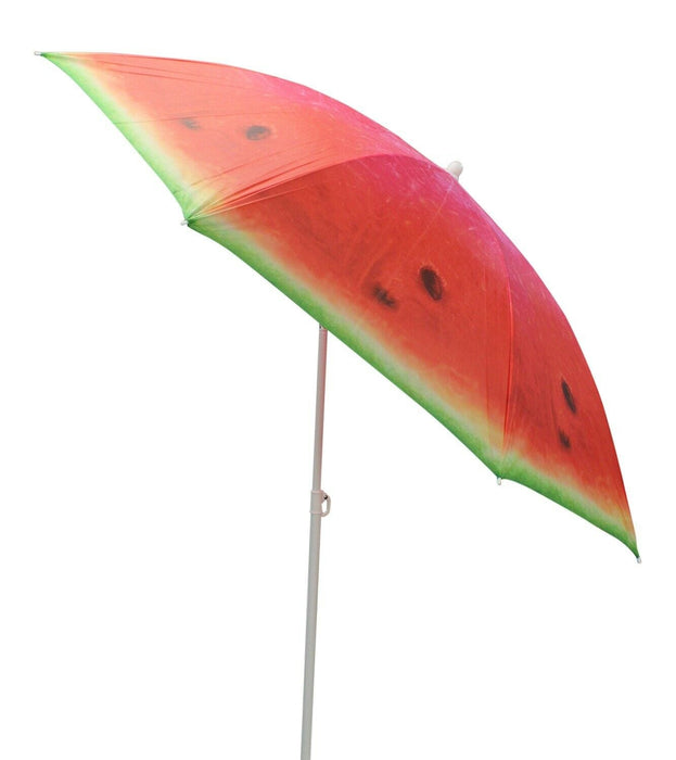 Bright Parasol Garden Umbrella Beach Shade Tilting Lovely Fruit Colours 180cm