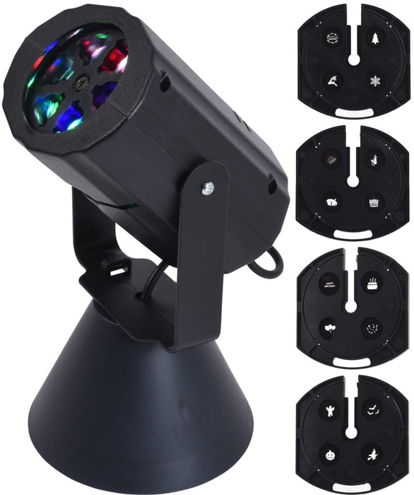 LED Christmas Projector Light Moving Lights Festive Party Decor Battery Operated