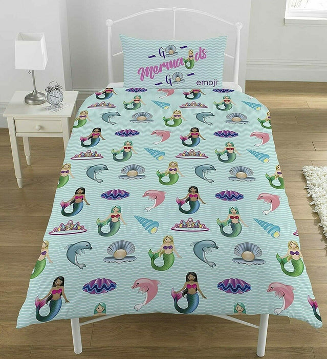 Emoji Design Bedding Set Single Duvet Cover & Pillowcase Set Children's Bedding