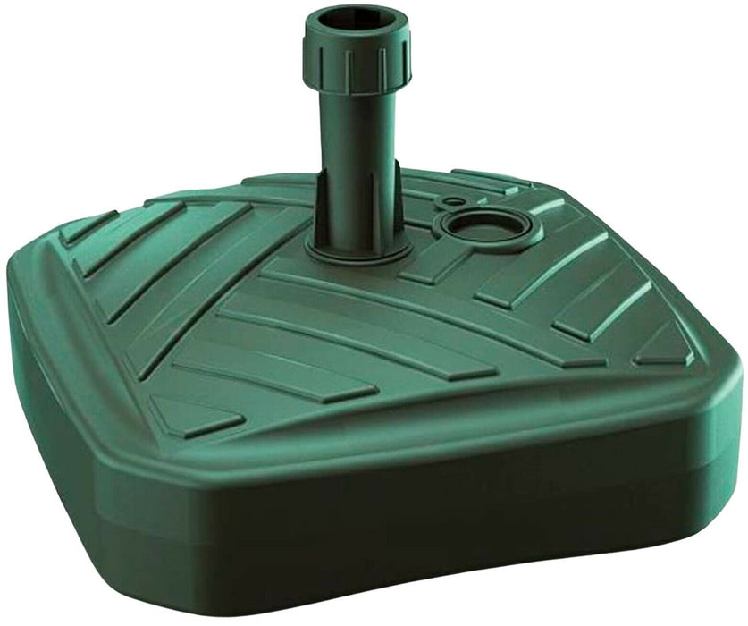 Rammento 39cm Green Heavy-Duty Garden Parasol Base, Sand/Water Filled 39x12.5cm
