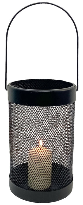 Lantern Candle Holder Large Pillar Candle Black Indoor Outdoor Tealight Holder