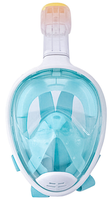Kids Full Face Snorkelling Mask 180° Vision Anti Fog Leak Proof Snorkel Mask Blue