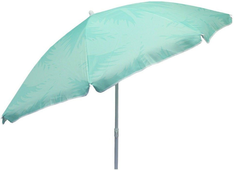 Bright Parasol Garden Umbrella Beach Shade Green With UV Protection 30+ Tilting