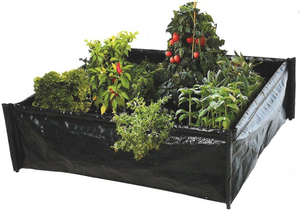 Rammento 75x75x25cm Polyethylene Raised Flower Bed Large Vegetable Growing Patch