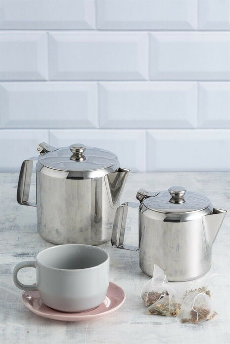 Viners Stainless Steel Airline Teapot Coffee Pot Mirror Polished 800ml & 1.5L