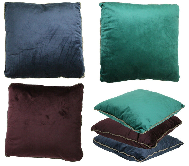 Luxury Velvet Cushion - Decorative LED Lights Couch Sofa Throw Pillow Home Decor
