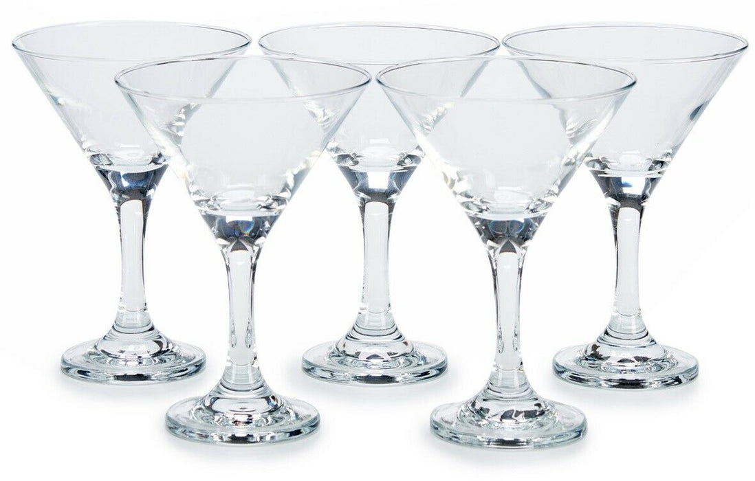 Martini Glasses Set of 6 Martini Glass 190ml Cocktail Glasses