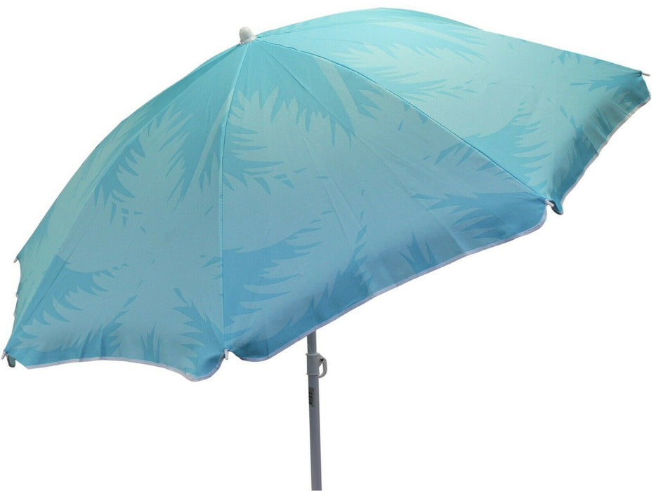 Bright Parasol Garden Umbrella Beach Shade Blue With UV Protection 30+ Tilting