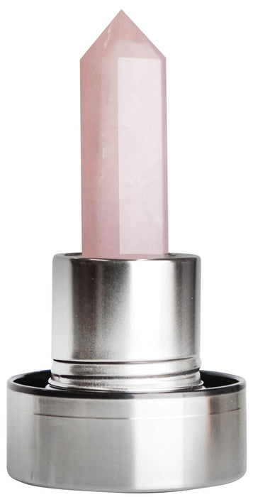 Rose Quartz Crystal Water Bottle Purifying Energy Healing Drinks Bottle 500ml