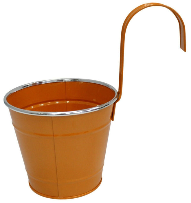 Metal Hanging Baskets Plant Pots 14cm In Bright Colour