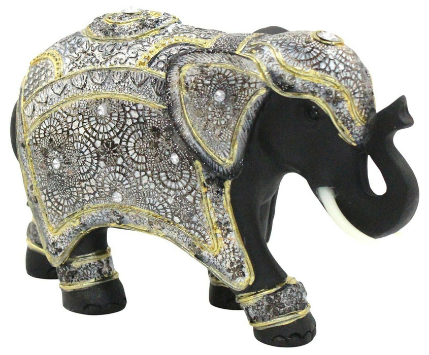 Geri Collection Out Of Africa Jungle Elmer Decorated Elephant Figurine Ornament