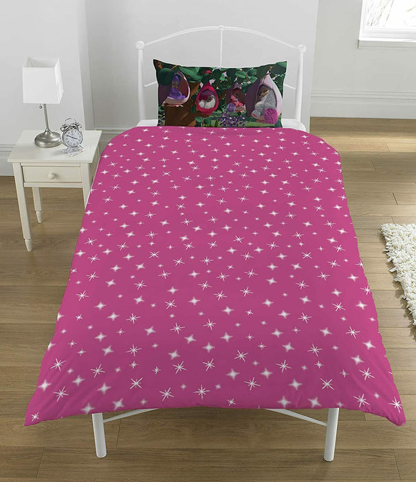 Pink Bedding Set Bush Baby World Childrens Single Duvet Cover & Pillowcase Set