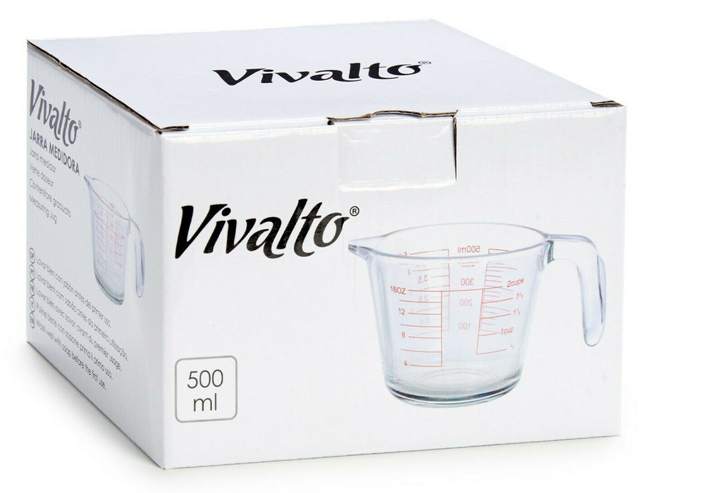 500ml Glass Measuring Jug Measuring Cups Kitchen Utensil With Handle and Spout