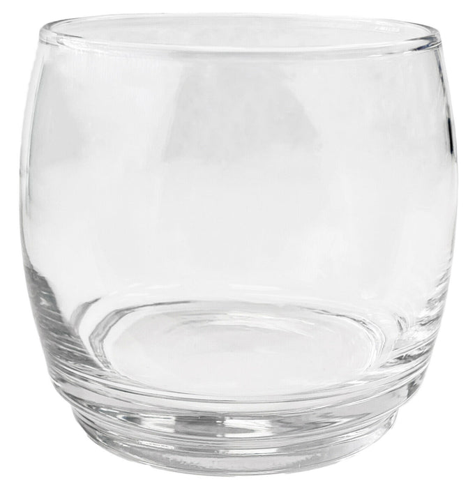 Set Of 6 Glass Tumblers Classic Round Design Clear Glassware Drinking Cups 325ml