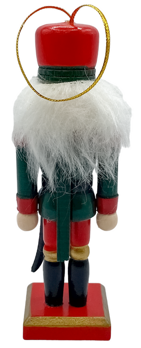 Rammento Set of 2 12cm Nutcracker Soldier Tree Ornaments Wooden Christmas Decor