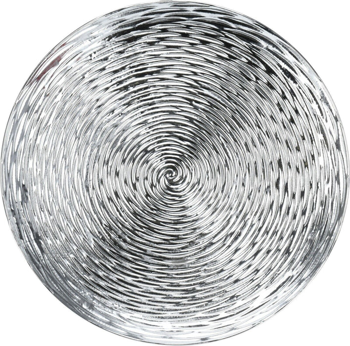 Wavy Silver Charger Plates Set 4 Of Round Christmas Dinner Plates Under Plates