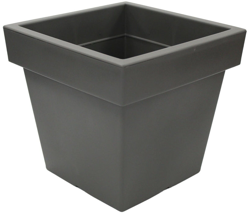 Rammento 29x29 Centimetre Large Square Planter, Plastic Flower Pot