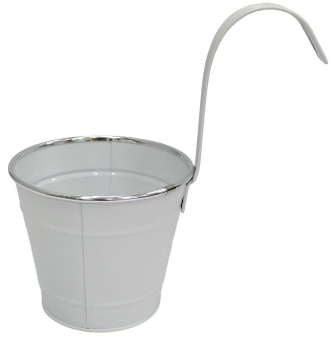 Metal Hanging Baskets Plant Pots 14cm In Bright Colour
