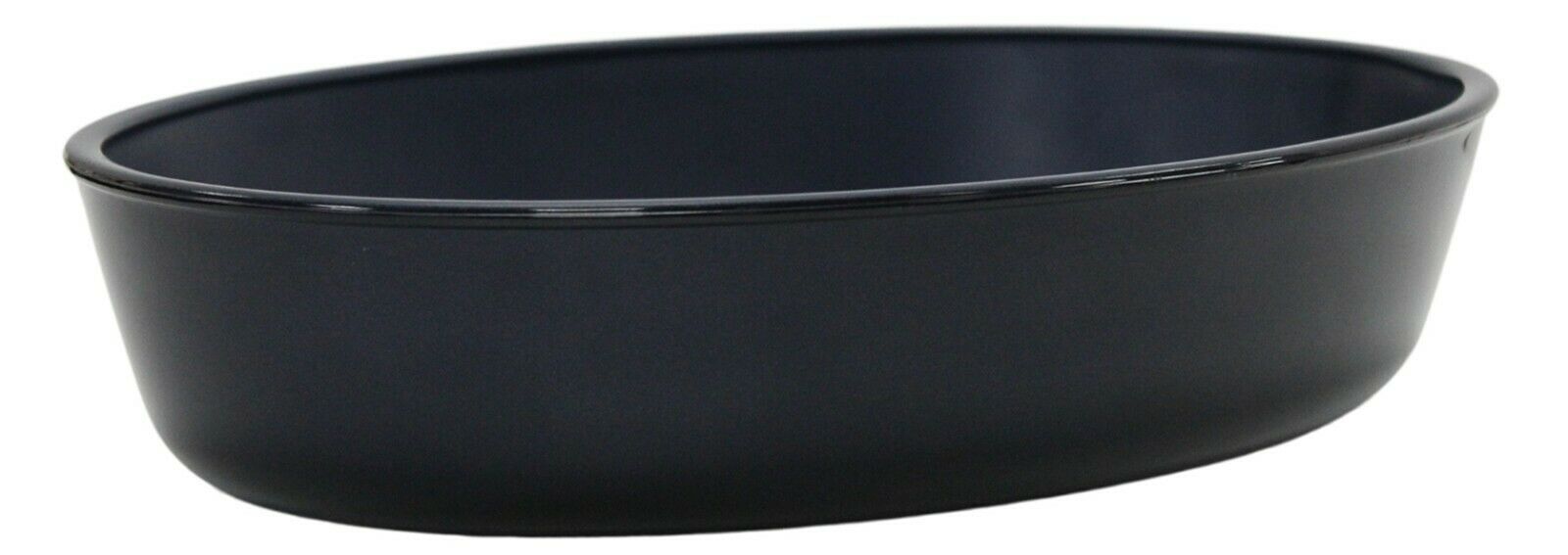 30cm Oval Oven Roasting Dish Roaster Glass Baking Pie Dish Oven to Table Blue