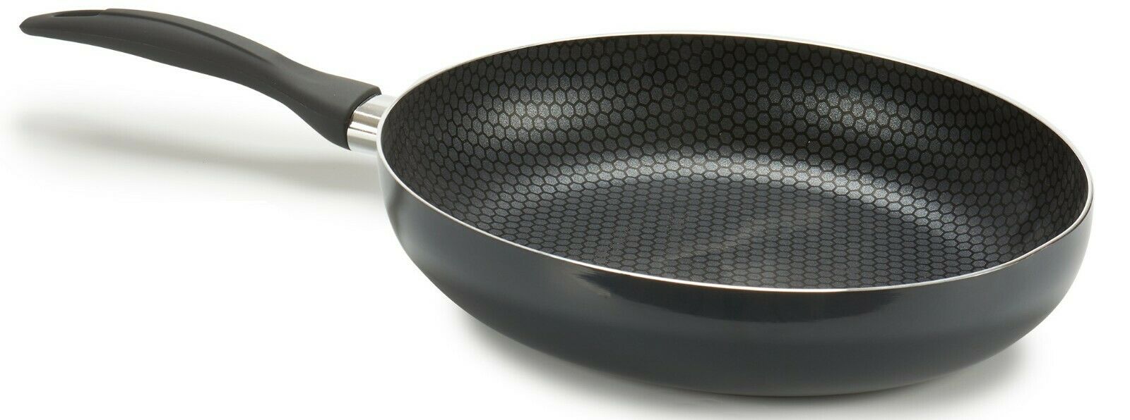 26cm Large Frying Pan Induction Aluminum Frying Pan Non Stick Soft Feel Handle