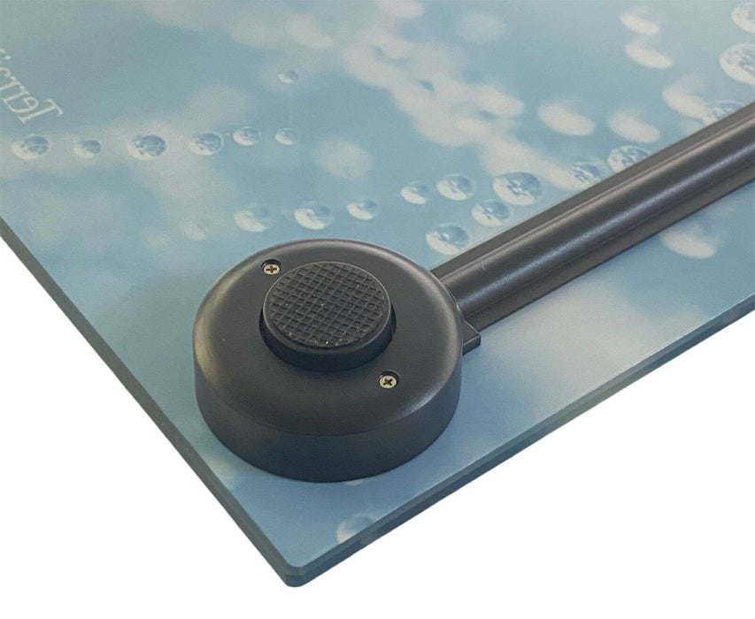 Terraillon Electronic Bathroom Scales Digital Slim Glass Water Design 160KG
