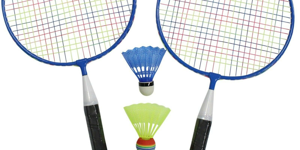 Badminton Set Of 2 Rackets & 3 Shuttlecocks & Carry Bag — Cheerful Bargains Ltd